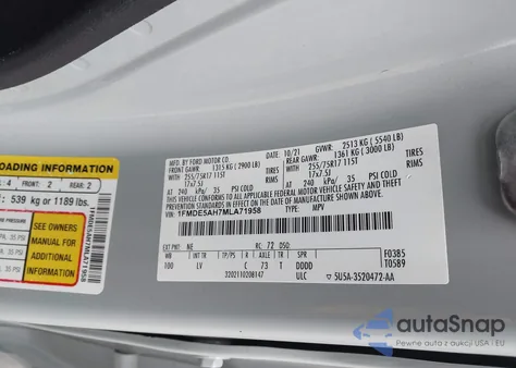 2021 Ford Bronco Big Bend from USA, damaged, VIN 1FMDE5AH7MLA71958